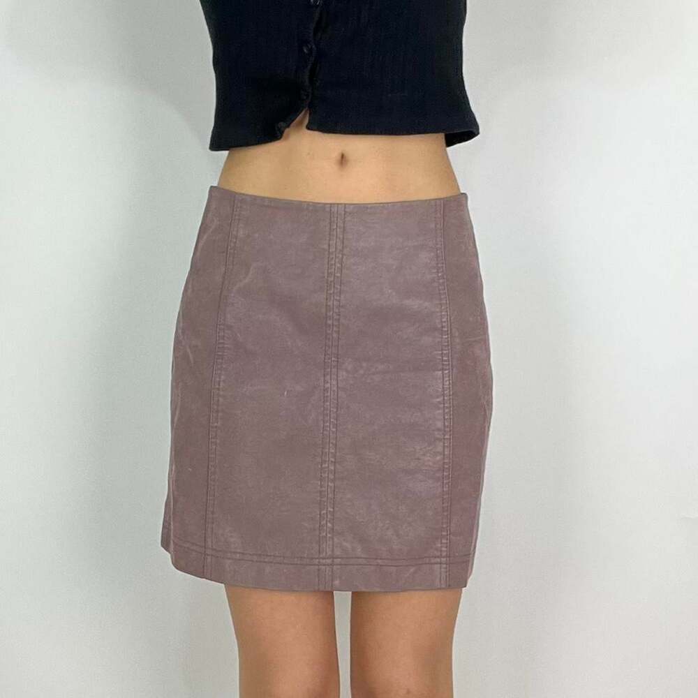 Free People Women's Brown and Tan Skirt